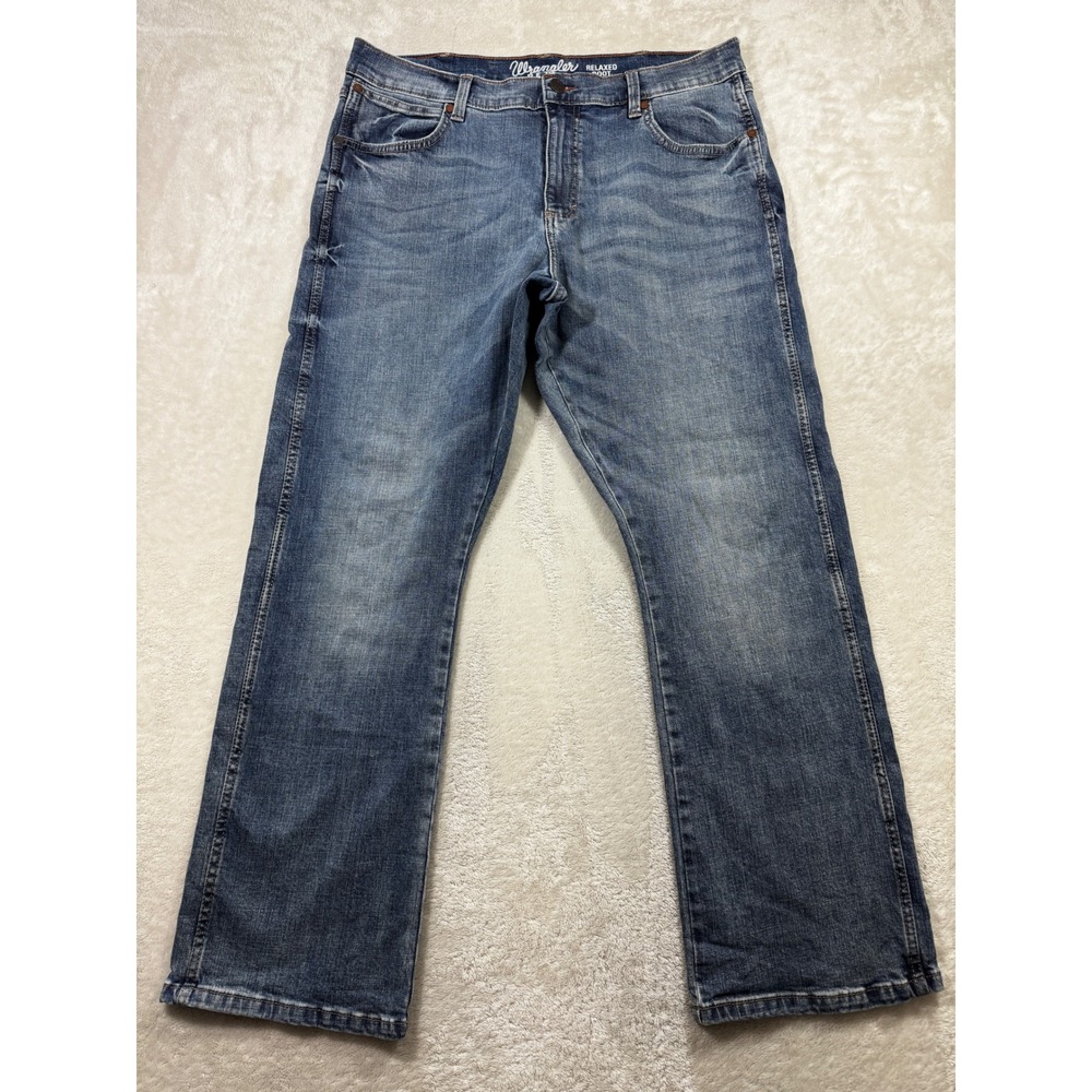 Wrangler Mens Retro Relaxed Boot Blue Denim Jeans 36x32 Meas: 36x30.5